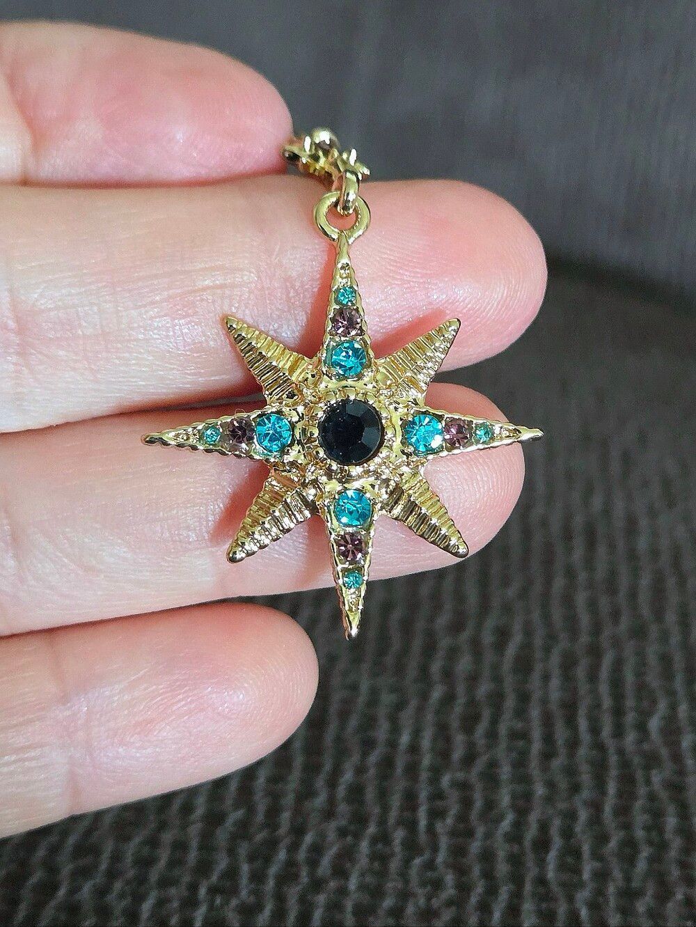Arm💪 Candy🍭 by Eye👁️ Candy🍬 Los Angeles Moon🌙 and Star⭐ Dangle Earrings - Picture 4 of 15
